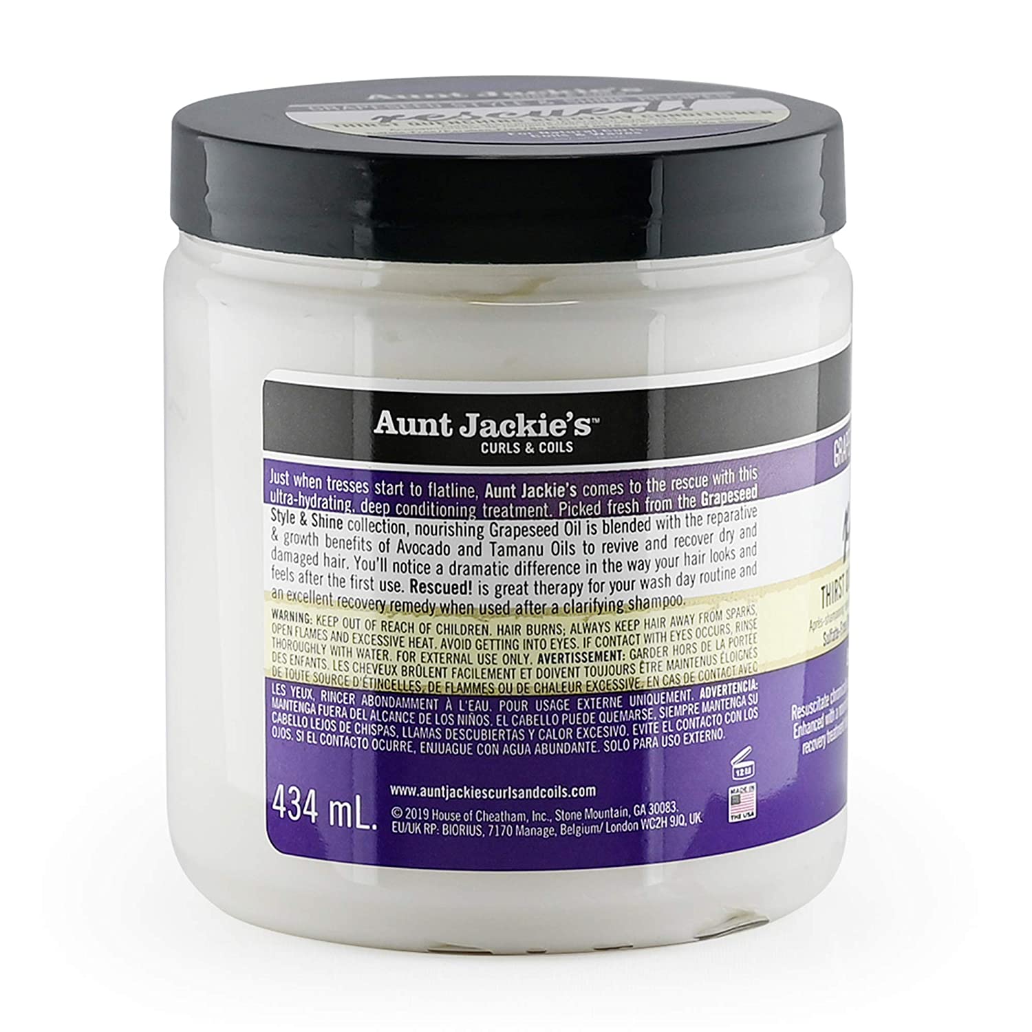 Aunt Jackie's Grapeseed Rescued Conditioner 426ml - Image 2